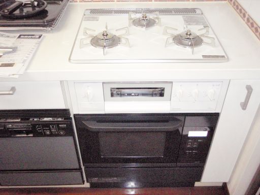 リンナイ ビルトインコンロRB38W6K8SWR と ビルトインオーブンRSR-S14C  