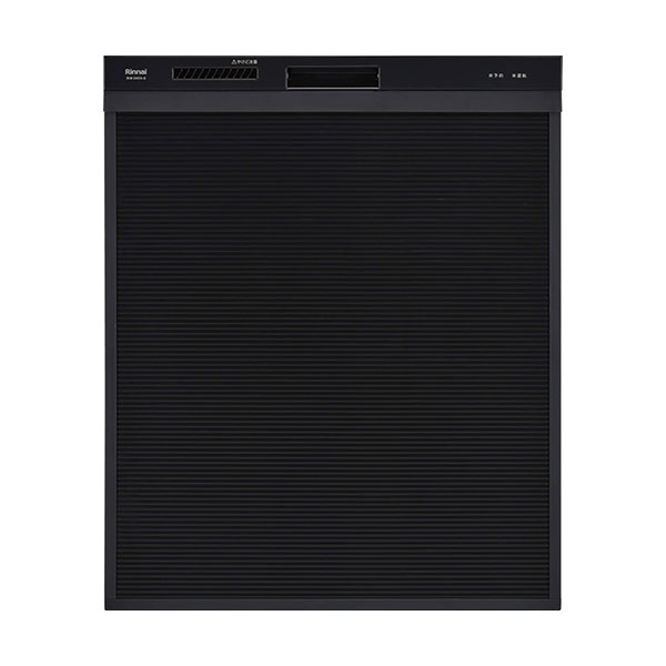 リンナイ 食器洗い乾燥機　深型 スライドオープン ぎっしりカゴシリーズ　【RKW-D401A-B】 ブラック
