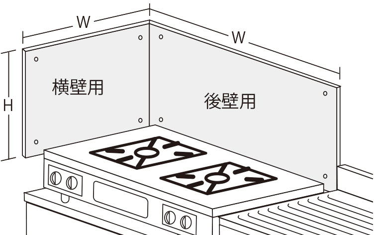 ワンド(旧マイセット) 防熱板防熱板 横壁用　【防熱板 横壁用】