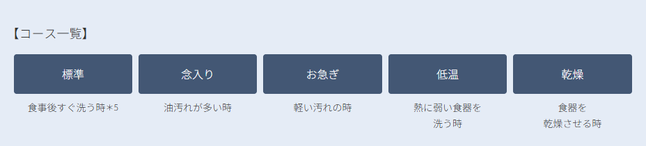 選べる5つのコース
