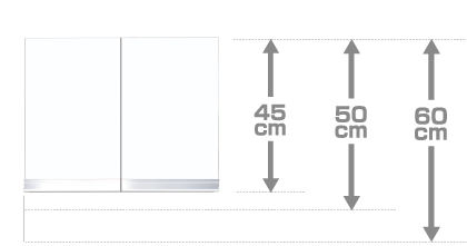 吊戸棚　高さ45㎝　50㎝　60㎝