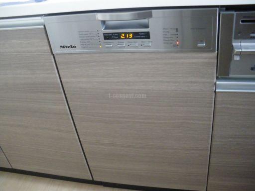 Miele 全自動食器洗い機 G1502SCi(ステンレス)+ドア面材 取り付け ... Mieleミーレ食洗機 G5100SCi 艶消しグレー新品ドア面材付