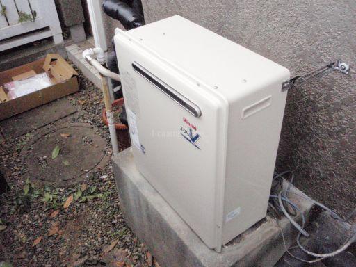 ガスふろ給湯器の交換工事 ノーリツGRQ-1601AからリンナイRFS-A1610Aへ