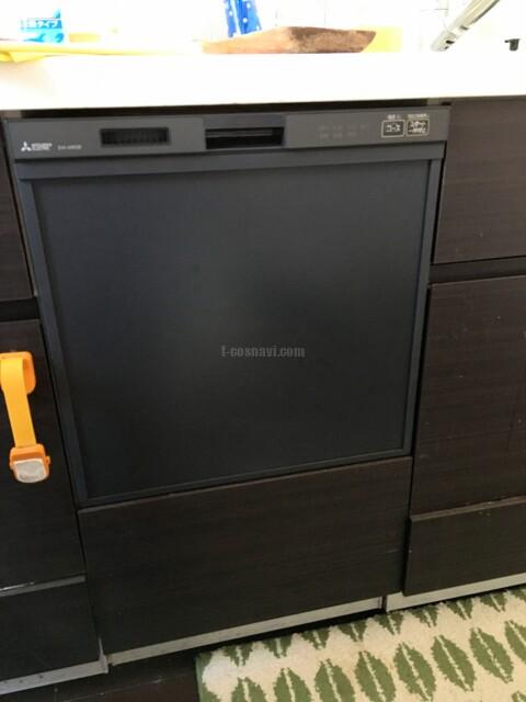 三菱電機 EW-45R2S 約42L 約5人分 ビルトイン 食器洗い乾燥機 ドアパネル型 シルバー 浅型 食器洗い乾燥機