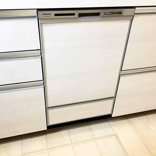 ファーストプラスシステムキッチンにパナソニック食洗機NP-45MS9Sの新規設置-千葉県野田市