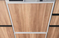 システムキッチンにリンナイ食洗機RSW-F402CA-SVの新規設置-茨城県ひたちなか市